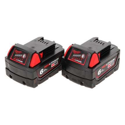 Milwaukee M18 B6 Battery Set 2x 6.0 Ah / 6000 mAh 18V (2x 4932451244)