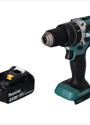 Taladro percutor inalámbrico Makita DHP 484 F1 18 V 54 Nm sin escobillas + 1x batería 3,0 Ah - sin cargador