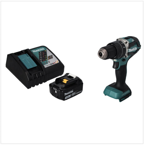 Makita DHP 484 RF1 cordless impact drill 18 V 54 Nm brushless + 1x rechargeable battery 3.0 Ah + charger