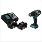 Taladro de percusión sin cable Makita DHP 484 RF 18 V 54 Nm sin escobillas + 2x batería recargable 3,0 Ah + cargador