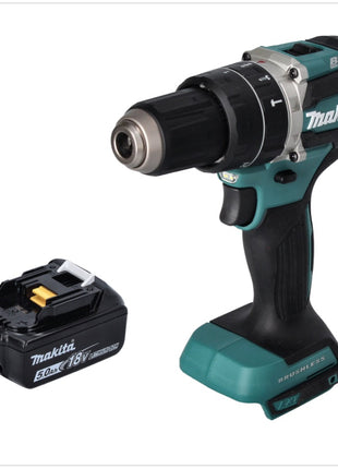 Makita DHP 484 T1 Perceuse-visseuse à percussion sans fil 18 V 54 Nm brushless + 1x Batterie 5,0 Ah - sans chargeur