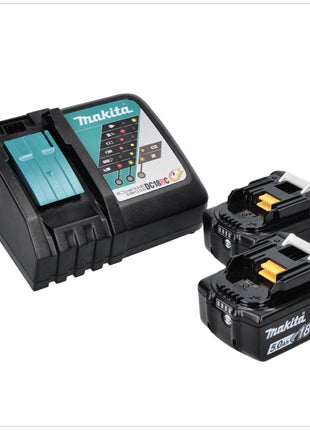 Makita DHP 484 RT Perceuse-visseuse à percussion sans fil 18 V 54 Nm brushless + 2x Batteries 5,0 Ah + Chargeur