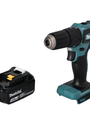 Makita DHP 483 F1 Perceuse-visseuse à percussion sans fil 18 V 40 Nm Brushless + 1x Batterie 3,0 Ah - sans chargeur