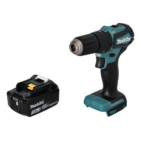 Trapano avvitatore a percussione senza filo Makita DHP 483 F1 18 V 40 Nm Brushless + 1x batteria 3,0 Ah - senza caricabatterie