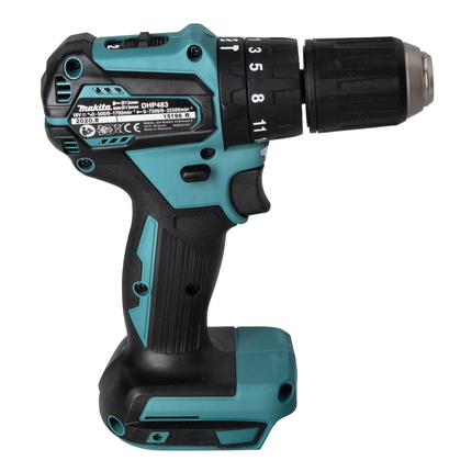 Taladro percutor sin escobillas Makita DHP 483 RF 18 V 40 Nm + 2x Baterías 3.0 Ah + Cargador