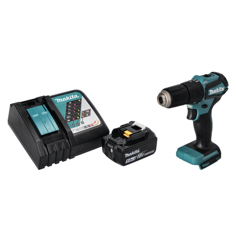 Makita DHP 483 RT1 cordless impact drill 18 V 40 Nm brushless + 1x rechargeable battery 5.0 Ah + charger