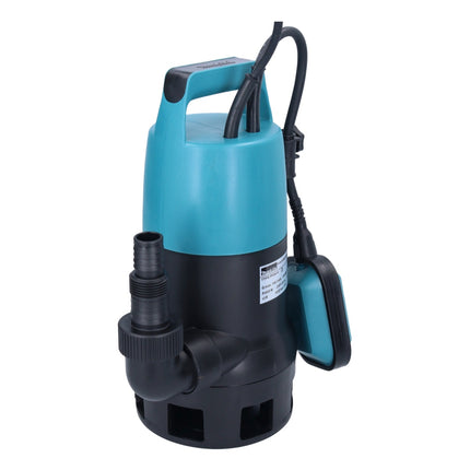 Makita PF 0410 bomba sumergible eléctrica agua limpia/sucia 400 vatios 8.400 l/h 5 m de profundidad