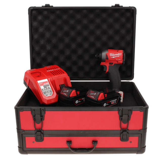 Llave de impacto a batería Milwaukee M18 FID2-602FC TX 18 V 1/4" 226 Nm + 2x baterías 6,0 Ah + cargador + maletín TX