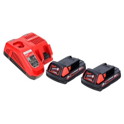 Llave de impacto a batería Milwaukee M18 FID2-202FC TX 18 V 1/4" 226 Nm + 2x baterías 2.0 Ah + cargador + maletín TX