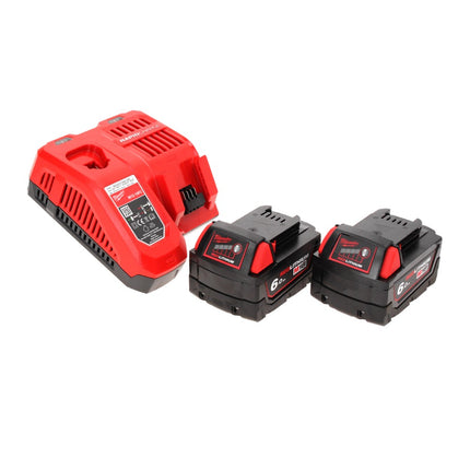 Llave de impacto inalámbrica Milwaukee M18 FID2-602FC TX 18 V 1/4" 226 Nm + 2x baterías 6,0 Ah + cargador + metro plegable + estuche TX