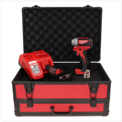 Milwaukee M18 BLID2-601FC TX Impact Driver 180 Nm 1/4" 18V Brushless + 1x Battery 6.0 Ah + Charger + TX Case