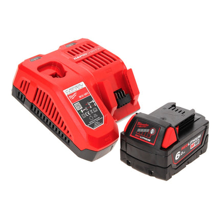 Taladro percutor inalámbrico Milwaukee M18 FPD2-601FC TX 18 V 135 Nm sin escobillas + 1x batería 6,0 Ah + cargador + metro plegable + estuche TX