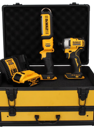 DeWalt DCF 809 P1 TX llave de impacto a batería 18 V sin escobillas + lámpara de batería DCL 050 18 V + 1x batería 5,0 Ah + cargador + estuche TX