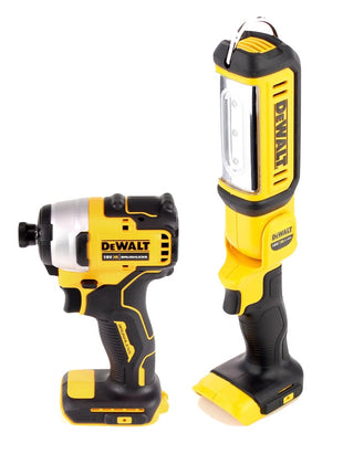 DeWalt DCF809P1TX Visseuse à choc sans fil 18V Brushless + DCL050 Lampe sans fil 18V + 1x Batterie 5,0Ah + Chargeur + Coffret TX