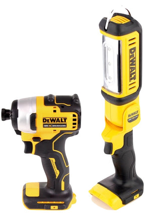 DeWalt DCF 809 P1 TX llave de impacto a batería 18 V sin escobillas + lámpara a batería DCL 050 18 V + 1x batería 5,0 Ah + cargador + metro plegable + estuche TX