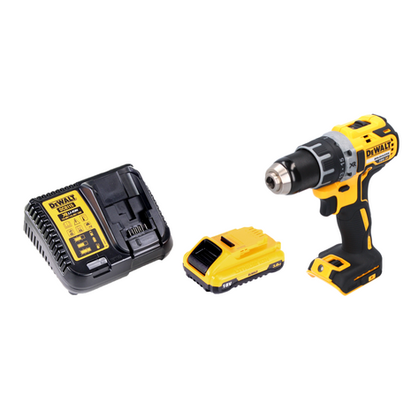 Taladro atornillador inalámbrico DeWalt DCD 791 L1 18 V 70 Nm sin escobillas + 1x batería 3,0 Ah + cargador