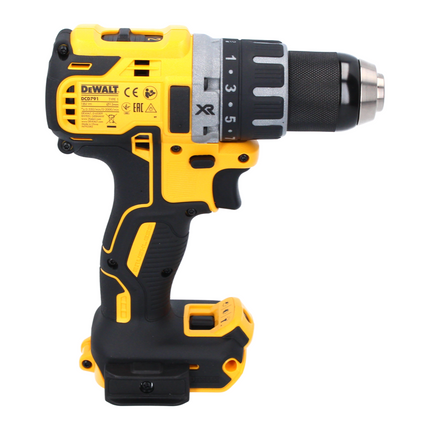 Taladro atornillador inalámbrico DeWalt DCD 791 L2 18 V 70 Nm sin escobillas + 2 baterías 3,0 Ah + cargador