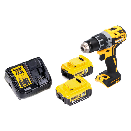 DeWalt DCD 791 M2 cordless drill driver 18 V 70 Nm brushless + 2x 4.0 Ah batteries + charger