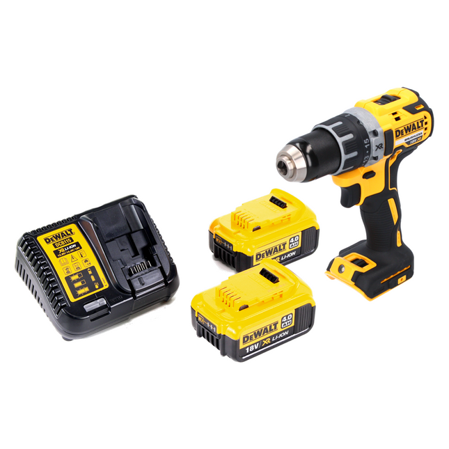 DeWalt DCD 791 M2 cordless drill driver 18 V 70 Nm brushless + 2x 4.0 Ah batteries + charger
