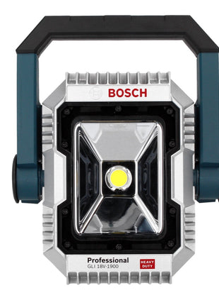 Bosch GSB 18V-55 Taladro percutor inalámbrico profesional 18 V 55 Nm sin escobillas + 2 baterías 2,0 Ah + cargador + L-Boxx + lámpara de obra con batería GLI 18 V-1900 + regla plegable Toolbrothers