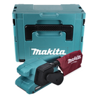 Makita 9910 J Levigatrice a nastro elettrica 650 W / 76 mm + Valigetta Makpac