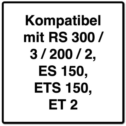 Festool Turbofilter TF II-RS/ES/ET/5 5 Stück ( 487779 ) für RS 300 / RS 3 / RS 200 / RS 2 / ES 150 / ETS 150 / ET 2 - Toolbrothers