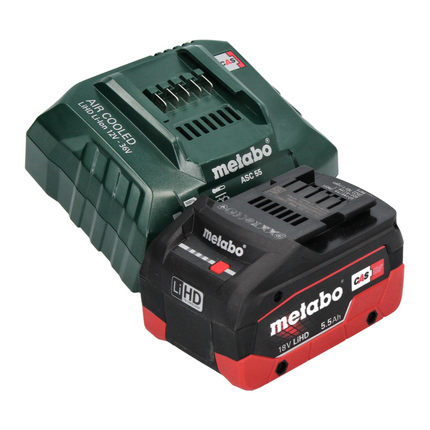 Metabo SB 18 LT BL Cordless Hammer Drill  75 Nm 18 V Brushless + 1x Battery 5.5 Ah + Charger + MetaBOX Case + Bit Set 32 pcs.