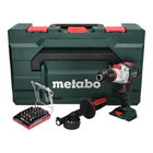 Metabo SB 18 LTX BL I 130 Nm 18 V Taladradora percutora sin acumulador + MetaBOX set + Juego de puntas, 32 pzs. - sin batería, sin cargador
