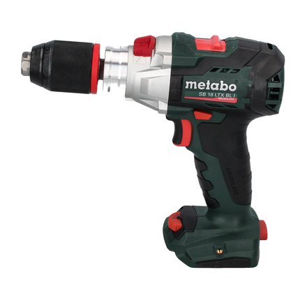 Metabo SB 18 LTX BL I 130 Nm 18 V Taladradora percutora sin acumulador + MetaBOX set + Juego de puntas, 32 pzs. - sin batería, sin cargador