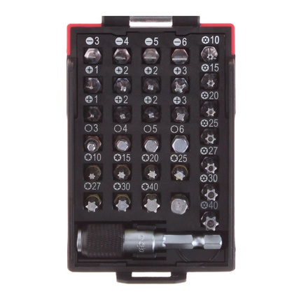 Taladro atornillador a batería Metabo BS 18 Quick 18 V 48 Nm + 2 baterías 2,0 Ah + cargador + juego de puntas 32 piezas + maletín