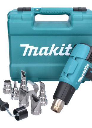 Makita HG 6531 CK pistola de aire caliente 2000 W 50 - 650 °C + set de accesorios 8 piezas + estuche