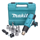 Makita HG 6531 CK pistola de aire caliente 2000 W 50 - 650 °C + set de accesorios 8 piezas + estuche