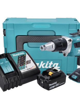 Makita DFS 452 RG1J Akku Schnellbauschrauber 18 V Brushless + 1x Akku 6,0 Ah + Ladegerät + Makpac - Toolbrothers