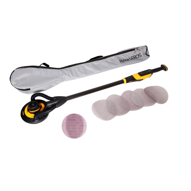 Mirka LEROS 950 CV Electric Wall and Ceiling Sander 5.0mm 225mm 350W + Bag + 30x Sanding Discs