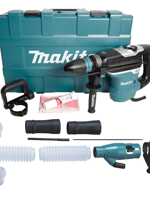 Makita HR 4013 C martillo combinado 1100 W 8,0 J SDS Max + juego de aspiración + accesorios + estuche