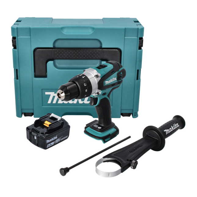Makita DHP 458 G1J cordless impact drill 18 V 91 Nm + 1x rechargeable battery 6.0 Ah + Makpac - without charger
