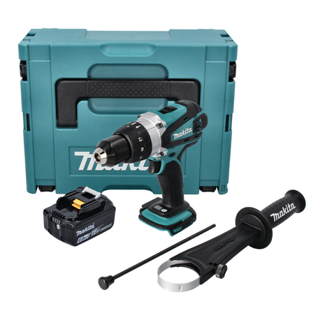 Taladro percutor inalámbrico Makita DHP 458 G1J 18 V 91 Nm + 1x batería 6,0 Ah + Makpac - sin cargador