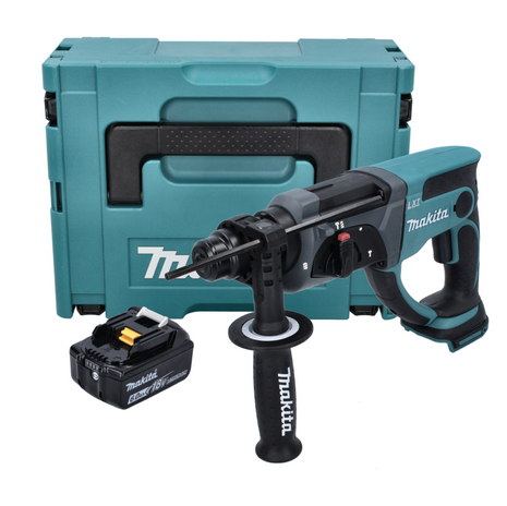 Makita DHR 202 G1J Akumulatorowy młot udarowo-obrotowy 18 V 2,0 J SDS Plus + 1x akumulator 6,0 Ah + Makpac - bez ładowarki