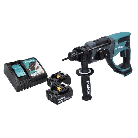 Martillo combinado a batería Makita DHR 202 RT 18 V 2,0 J SDS Plus + 2x baterías 5,0 Ah + cargador