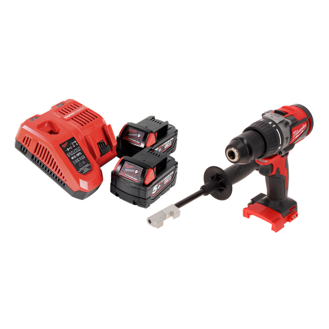 Milwaukee M18 BLPD2-502 FC Combi Drill 82 Nm 18V Brushless + 2x Batteries 5.0 Ah + Charger