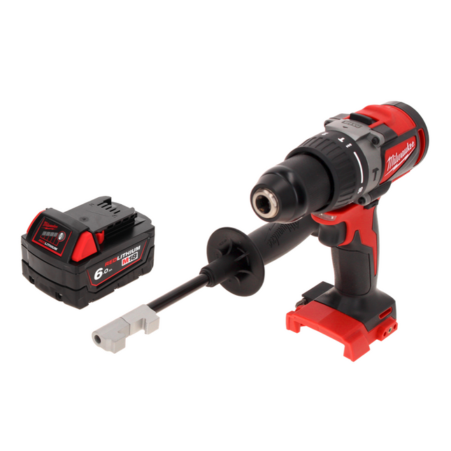 Taladro percutor inalámbrico Milwaukee M18 BLPD2-601 18 V 82 Nm sin escobillas + 1x batería 6,0 Ah - sin cargador