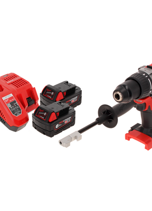 Taladro percutor inalámbrico Milwaukee M18 BLPD2-602 FC 18 V 82 Nm sin escobillas + 2x baterías 6,0 Ah + cargador