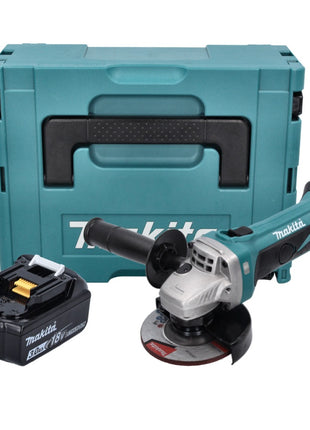 Amoladora angular a batería Makita DGA 452 F1J 18 V 115 mm + 1x batería 3,0 Ah + Makpac - sin cargador