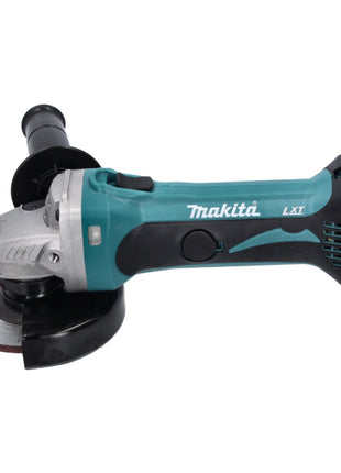 Amoladora angular a batería Makita DGA 452 RGJ 18 V 115 mm + 2x baterías 6,0 Ah + cargador + Makpac