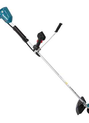 Desbrozadora de batería Makita DUR 368 AF 36 V (2 x 18 V) de dos mangos sin escobillas + 2x batería 3,0 Ah - sin cargador