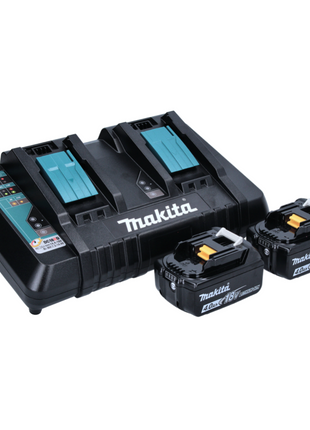 Desbrozadora de batería Makita DUR 368 APM 36 V (2 x 18 V) bimando sin escobillas + 2x batería 4,0 Ah + cargador