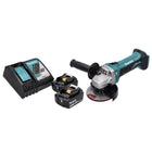 Amoladora angular sin cable Makita DGA 452 RF 18 V 115 mm + 2x batería recargable 3,0 Ah + cargador