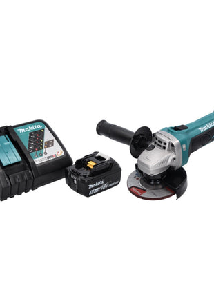 Amoladora angular a batería Makita DGA 452 RT1 18 V 115 mm + 1x batería 5,0 Ah + cargador