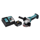 Amoladora angular a batería Makita DGA 452 RT1 18 V 115 mm + 1x batería 5,0 Ah + cargador