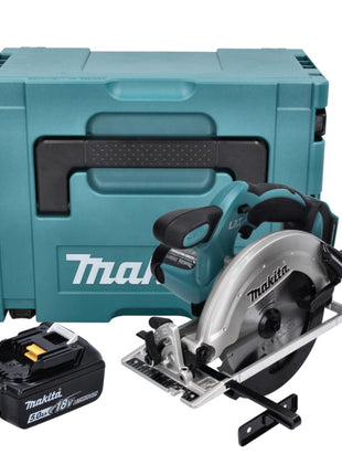 Makita DSS 611 T1J Akku Handkreissäge 18 V 165 mm + 1x Akku 5,0 Ah + Makpac - ohne Ladegerät